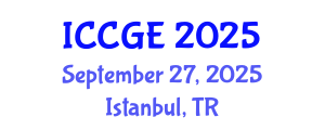 International Conference on Civil and Geological Engineering (ICCGE) September 27, 2025 - Istanbul, Turkey