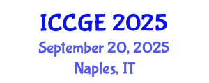 International Conference on Civil and Geological Engineering (ICCGE) September 20, 2025 - Naples, Italy