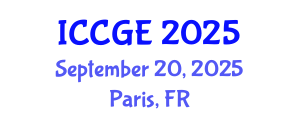 International Conference on Civil and Geological Engineering (ICCGE) September 20, 2025 - Paris, France