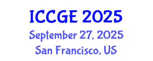 International Conference on Civil and Geological Engineering (ICCGE) September 27, 2025 - San Francisco, United States