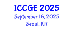 International Conference on Civil and Geological Engineering (ICCGE) September 16, 2025 - Seoul, Republic of Korea