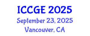 International Conference on Civil and Geological Engineering (ICCGE) September 23, 2025 - Vancouver, Canada