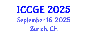 International Conference on Civil and Geological Engineering (ICCGE) September 16, 2025 - Zurich, Switzerland