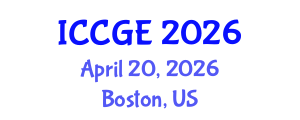 International Conference on Civil and Geological Engineering (ICCGE) April 20, 2026 - Boston, United States International Conference on Civil and Geological Engineering (ICCGE) April 20, 2026 - Boston, United States
