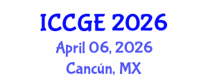 International Conference on Civil and Geological Engineering (ICCGE) April 06, 2026 - Cancún, Mexico International Conference on Civil and Geological Engineering (ICCGE) April 06, 2026 - Cancún, Mexico