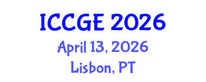 International Conference on Civil and Geological Engineering (ICCGE) April 13, 2026 - Lisbon, Portugal International Conference on Civil and Geological Engineering (ICCGE) April 13, 2026 - Lisbon, Portugal