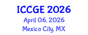 International Conference on Civil and Geological Engineering (ICCGE) April 06, 2026 - Mexico City, Mexico International Conference on Civil and Geological Engineering (ICCGE) April 06, 2026 - Mexico City, Mexico