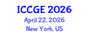 International Conference on Civil and Geological Engineering (ICCGE) April 22, 2026 - New York, United States