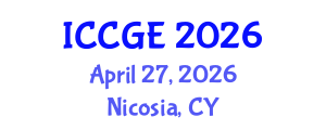 International Conference on Civil and Geological Engineering (ICCGE) April 27, 2026 - Nicosia, Cyprus International Conference on Civil and Geological Engineering (ICCGE) April 27, 2026 - Nicosia, Cyprus