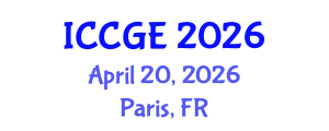 International Conference on Civil and Geological Engineering (ICCGE) April 20, 2026 - Paris, France