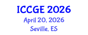 International Conference on Civil and Geological Engineering (ICCGE) April 20, 2026 - Seville, Spain International Conference on Civil and Geological Engineering (ICCGE) April 20, 2026 - Seville, Spain
