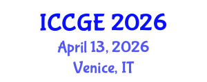 International Conference on Civil and Geological Engineering (ICCGE) April 13, 2026 - Venice, Italy International Conference on Civil and Geological Engineering (ICCGE) April 13, 2026 - Venice, Italy