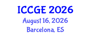 International Conference on Civil and Geological Engineering (ICCGE) August 16, 2026 - Barcelona, Spain International Conference on Civil and Geological Engineering (ICCGE) August 16, 2026 - Barcelona, Spain