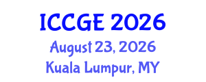 International Conference on Civil and Geological Engineering (ICCGE) August 23, 2026 - Kuala Lumpur, Malaysia