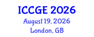 International Conference on Civil and Geological Engineering (ICCGE) August 19, 2026 - London, United Kingdom International Conference on Civil and Geological Engineering (ICCGE) August 19, 2026 - London, United Kingdom