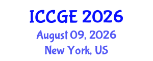 International Conference on Civil and Geological Engineering (ICCGE) August 09, 2026 - New York, United States International Conference on Civil and Geological Engineering (ICCGE) August 09, 2026 - New York, United States