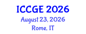 International Conference on Civil and Geological Engineering (ICCGE) August 23, 2026 - Rome, Italy International Conference on Civil and Geological Engineering (ICCGE) August 23, 2026 - Rome, Italy