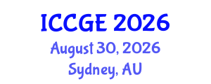 International Conference on Civil and Geological Engineering (ICCGE) August 30, 2026 - Sydney, Australia