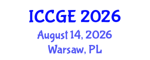 International Conference on Civil and Geological Engineering (ICCGE) August 14, 2026 - Warsaw, Poland International Conference on Civil and Geological Engineering (ICCGE) August 14, 2026 - Warsaw, Poland