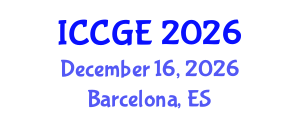 International Conference on Civil and Geological Engineering (ICCGE) December 16, 2026 - Barcelona, Spain International Conference on Civil and Geological Engineering (ICCGE) December 16, 2026 - Barcelona, Spain