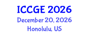 International Conference on Civil and Geological Engineering (ICCGE) December 20, 2026 - Honolulu, United States International Conference on Civil and Geological Engineering (ICCGE) December 20, 2026 - Honolulu, United States