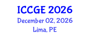 International Conference on Civil and Geological Engineering (ICCGE) December 02, 2026 - Lima, Peru International Conference on Civil and Geological Engineering (ICCGE) December 02, 2026 - Lima, Peru