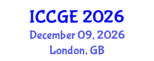 International Conference on Civil and Geological Engineering (ICCGE) December 09, 2026 - London, United Kingdom International Conference on Civil and Geological Engineering (ICCGE) December 09, 2026 - London, United Kingdom