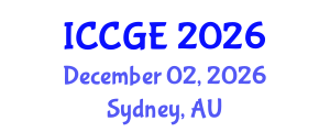 International Conference on Civil and Geological Engineering (ICCGE) December 02, 2026 - Sydney, Australia International Conference on Civil and Geological Engineering (ICCGE) December 02, 2026 - Sydney, Australia