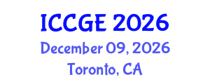 International Conference on Civil and Geological Engineering (ICCGE) December 09, 2026 - Toronto, Canada International Conference on Civil and Geological Engineering (ICCGE) December 09, 2026 - Toronto, Canada