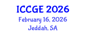 International Conference on Civil and Geological Engineering (ICCGE) February 16, 2026 - Jeddah, Saudi Arabia International Conference on Civil and Geological Engineering (ICCGE) February 16, 2026 - Jeddah, Saudi Arabia