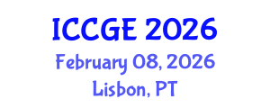 International Conference on Civil and Geological Engineering (ICCGE) February 08, 2026 - Lisbon, Portugal