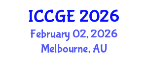 International Conference on Civil and Geological Engineering (ICCGE) February 02, 2026 - Melbourne, Australia International Conference on Civil and Geological Engineering (ICCGE) February 02, 2026 - Melbourne, Australia