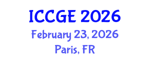 International Conference on Civil and Geological Engineering (ICCGE) February 23, 2026 - Paris, France