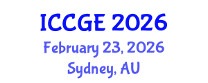 International Conference on Civil and Geological Engineering (ICCGE) February 23, 2026 - Sydney, Australia International Conference on Civil and Geological Engineering (ICCGE) February 23, 2026 - Sydney, Australia