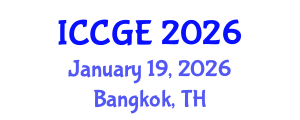 International Conference on Civil and Geological Engineering (ICCGE) January 19, 2026 - Bangkok, Thailand International Conference on Civil and Geological Engineering (ICCGE) January 19, 2026 - Bangkok, Thailand
