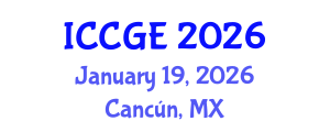 International Conference on Civil and Geological Engineering (ICCGE) January 19, 2026 - Cancún, Mexico International Conference on Civil and Geological Engineering (ICCGE) January 19, 2026 - Cancún, Mexico