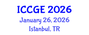 International Conference on Civil and Geological Engineering (ICCGE) January 26, 2026 - Istanbul, Turkey