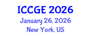 International Conference on Civil and Geological Engineering (ICCGE) January 26, 2026 - New York, United States International Conference on Civil and Geological Engineering (ICCGE) January 26, 2026 - New York, United States