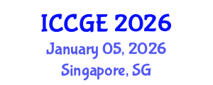 International Conference on Civil and Geological Engineering (ICCGE) January 05, 2026 - Singapore, Singapore