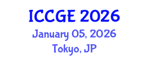 International Conference on Civil and Geological Engineering (ICCGE) January 05, 2026 - Tokyo, Japan International Conference on Civil and Geological Engineering (ICCGE) January 05, 2026 - Tokyo, Japan
