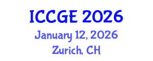 International Conference on Civil and Geological Engineering (ICCGE) January 12, 2026 - Zurich, Switzerland International Conference on Civil and Geological Engineering (ICCGE) January 12, 2026 - Zurich, Switzerland