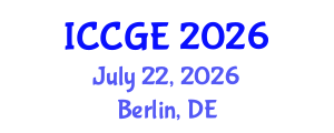 International Conference on Civil and Geological Engineering (ICCGE) July 22, 2026 - Berlin, Germany