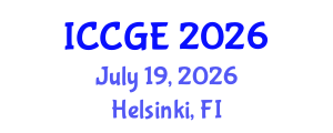 International Conference on Civil and Geological Engineering (ICCGE) July 19, 2026 - Helsinki, Finland International Conference on Civil and Geological Engineering (ICCGE) July 19, 2026 - Helsinki, Finland
