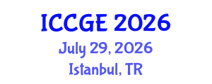 International Conference on Civil and Geological Engineering (ICCGE) July 29, 2026 - Istanbul, Turkey International Conference on Civil and Geological Engineering (ICCGE) July 29, 2026 - Istanbul, Turkey