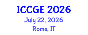 International Conference on Civil and Geological Engineering (ICCGE) July 22, 2026 - Rome, Italy International Conference on Civil and Geological Engineering (ICCGE) July 22, 2026 - Rome, Italy