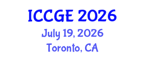 International Conference on Civil and Geological Engineering (ICCGE) July 19, 2026 - Toronto, Canada International Conference on Civil and Geological Engineering (ICCGE) July 19, 2026 - Toronto, Canada