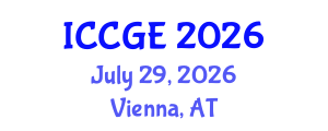 International Conference on Civil and Geological Engineering (ICCGE) July 29, 2026 - Vienna, Austria