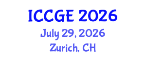 International Conference on Civil and Geological Engineering (ICCGE) July 29, 2026 - Zurich, Switzerland International Conference on Civil and Geological Engineering (ICCGE) July 29, 2026 - Zurich, Switzerland