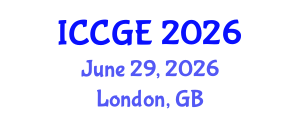 International Conference on Civil and Geological Engineering (ICCGE) June 29, 2026 - London, United Kingdom International Conference on Civil and Geological Engineering (ICCGE) June 29, 2026 - London, United Kingdom