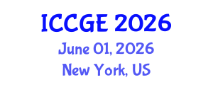 International Conference on Civil and Geological Engineering (ICCGE) June 01, 2026 - New York, United States International Conference on Civil and Geological Engineering (ICCGE) June 01, 2026 - New York, United States